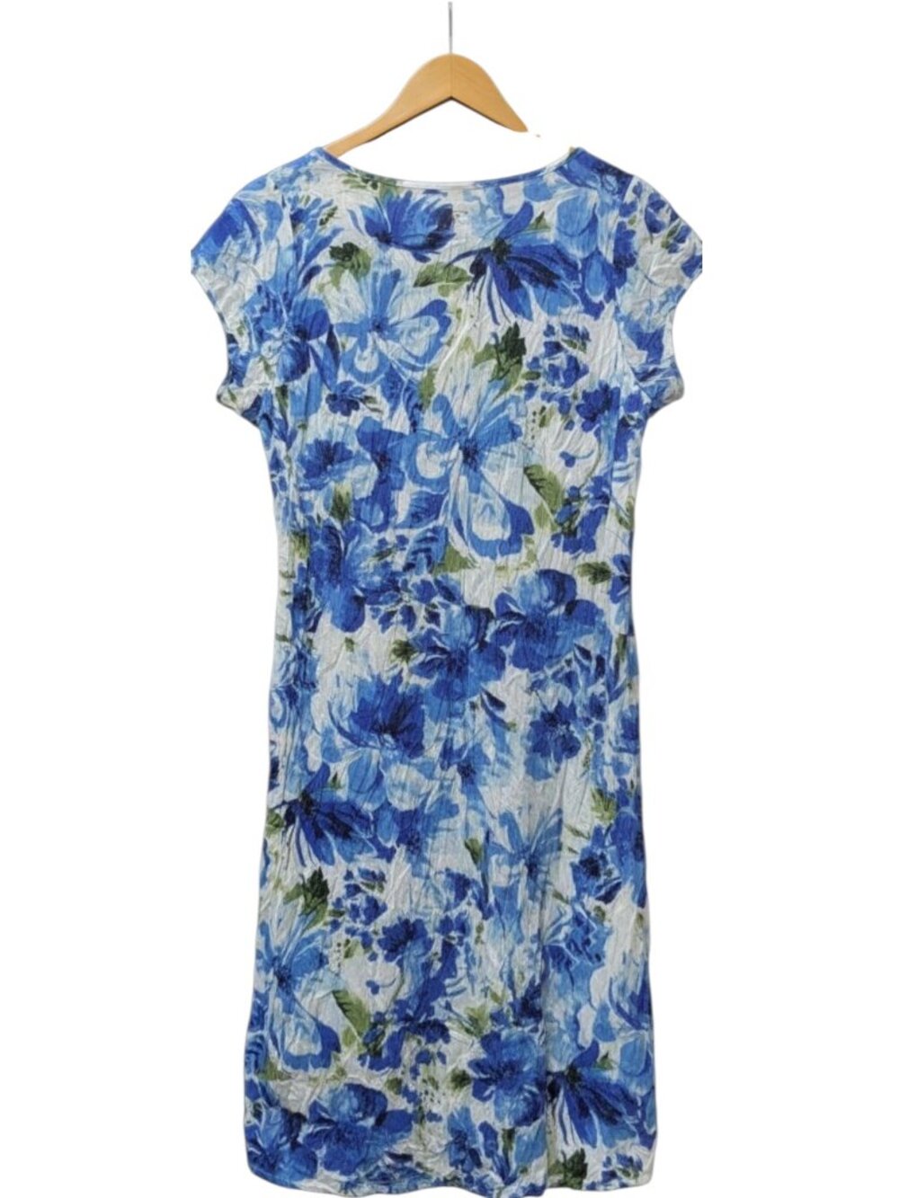 NWT Dress Addict Joba Blue Floral A-Line Midi Dress Size L XL - Picture 3 of 8